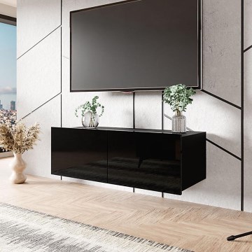 Väggskåp CALABRINI 34x105 cm svart