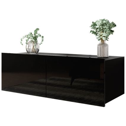 Väggskåp CALABRINI 34x105 cm svart