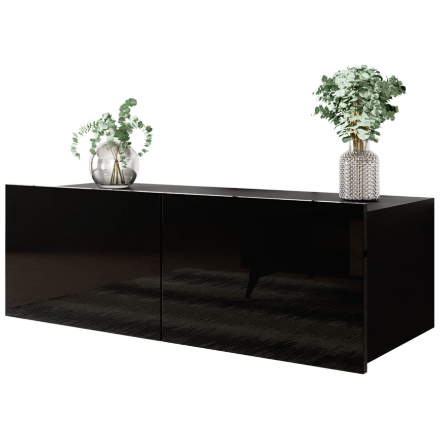 Väggskåp CALABRINI 34x105 cm svart
