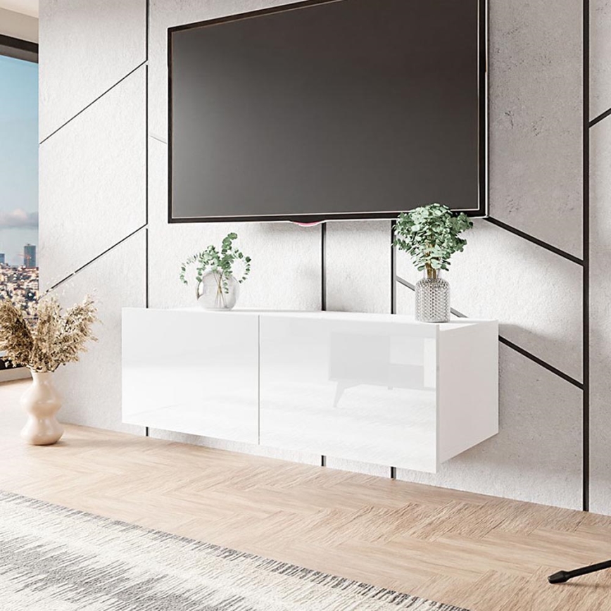 Väggskåp CALABRINI 34x105 cm vit