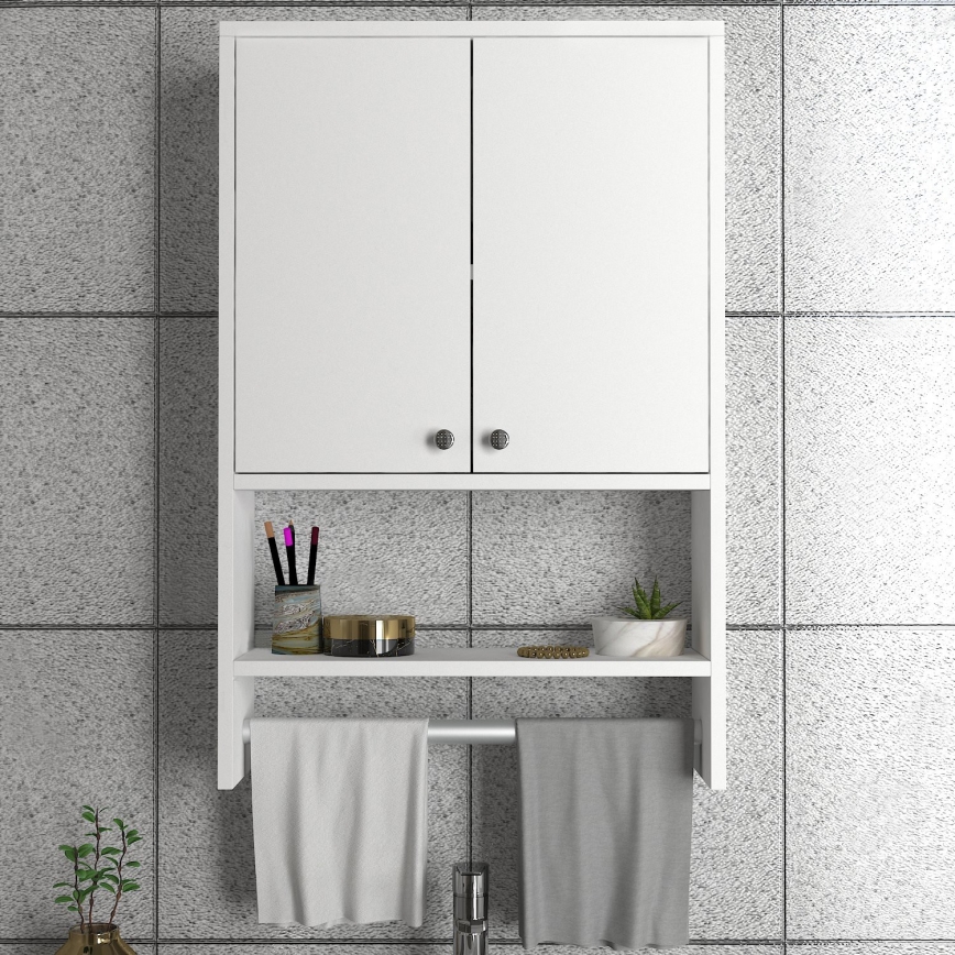 Väggskåp för badrum VIRA 90x59 cm vit
