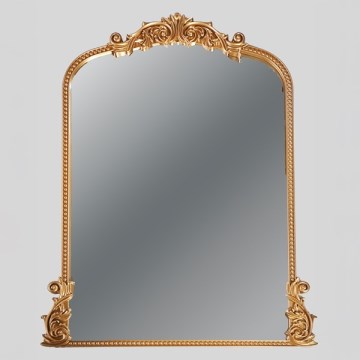 Väggspegel 114x86x2,7 cm guld