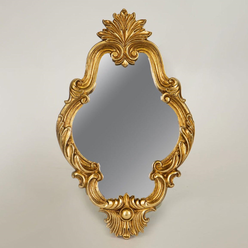 Väggspegel 27,8x19,5 cm guld