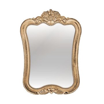Väggspegel 69x49 cm guld