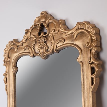 Väggspegel 69x49 cm guld