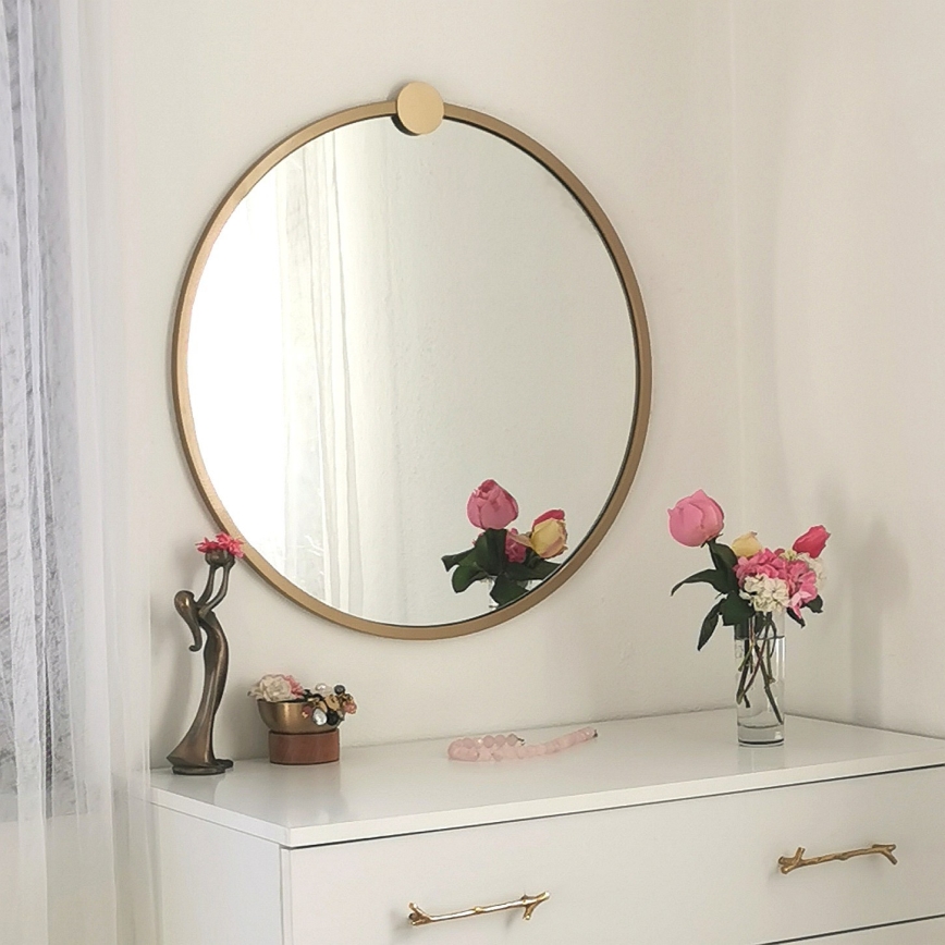 Väggspegel AYNA 60 cm guld