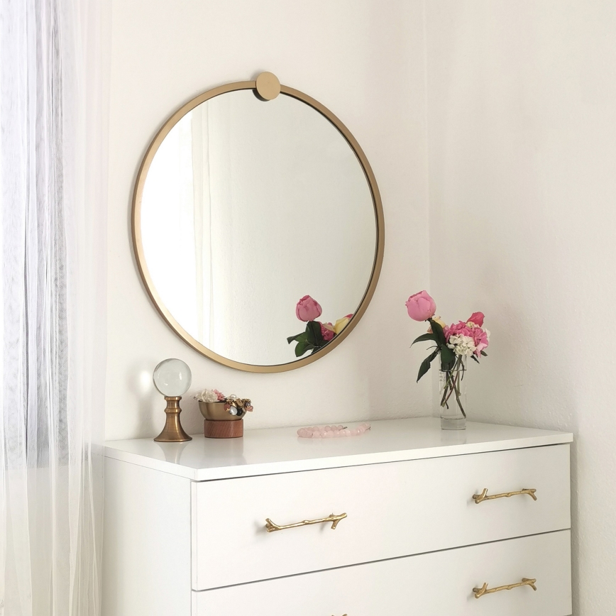 Väggspegel AYNA 60 cm guld