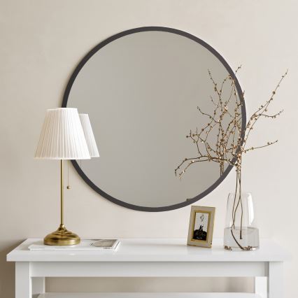 Väggspegel AYNA 60 cm svart