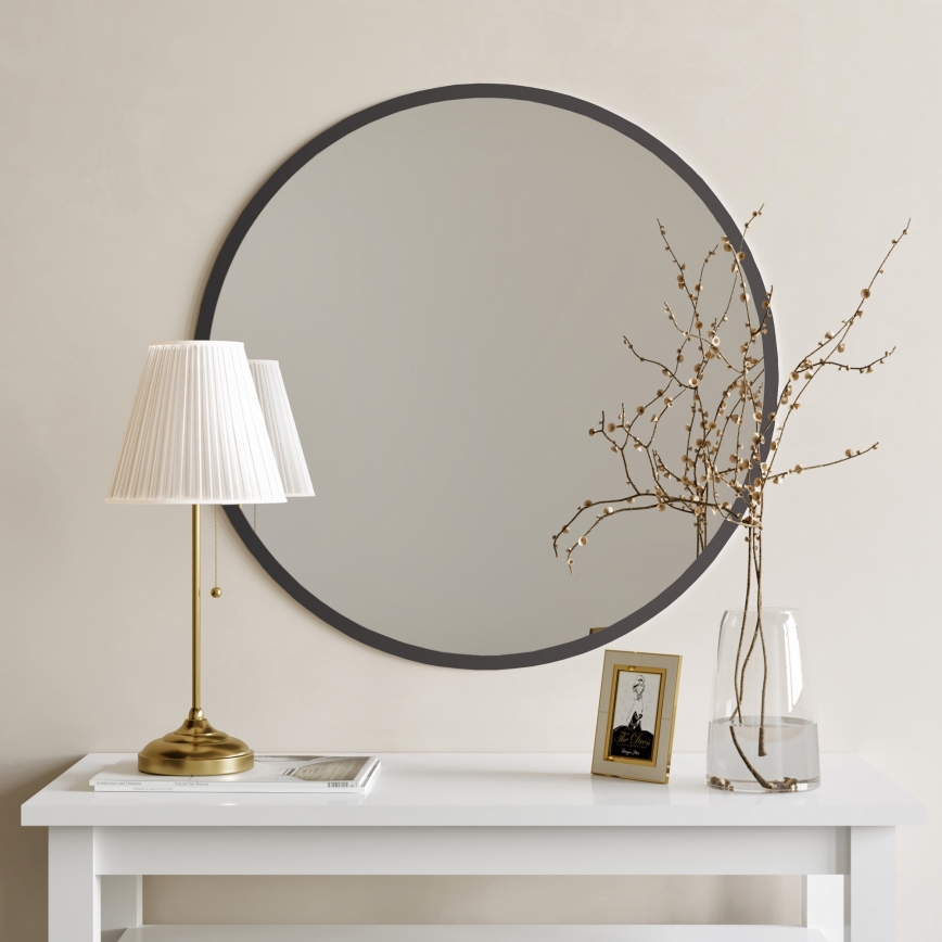 Väggspegel AYNA 60 cm svart