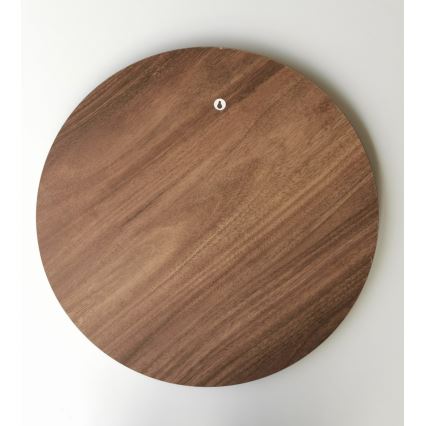 Väggspegel AYNA d. 60 cm brun