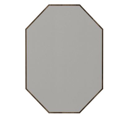 Väggspegel LOST 70x45 cm brun