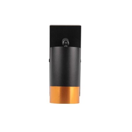 Väggspotlight 1xGU10/35W/230V svart/guld