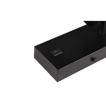 Väggspotlight 1xGU10/35W/230V svart