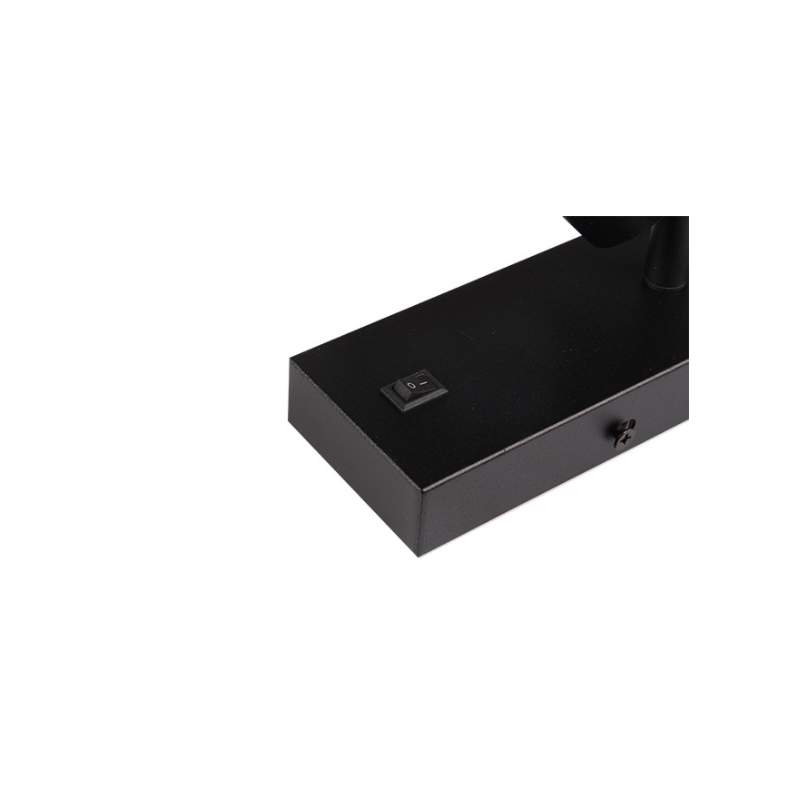 Väggspotlight 1xGU10/35W/230V svart
