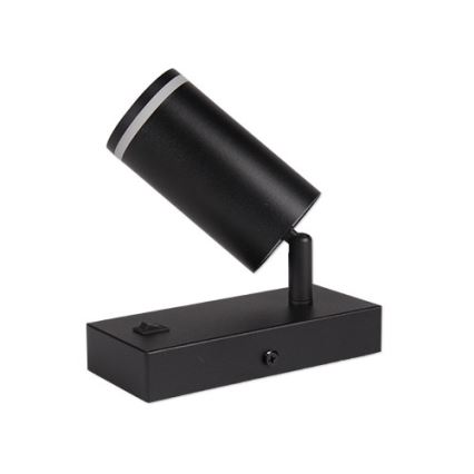 Väggspotlight 1xGU10/35W/230V svart