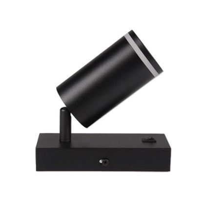 Väggspotlight 1xGU10/35W/230V svart