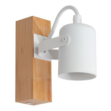 Väggspotlight 1xGU10/50W/230V bok/vit