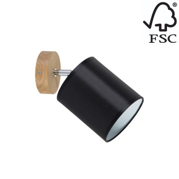 Väggspotlight APRILLIA 1xE27/25W/230V ek svart - FSC-certifierad