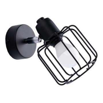 Väggspotlight BELUCI 1xE14/40W/230V svart