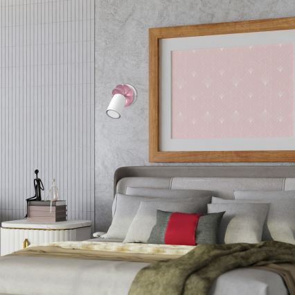 Väggspotlight BLOMMA 1xGU10/8W/230V vit