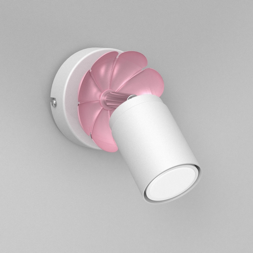 Väggspotlight BLOMMA 1xGU10/8W/230V vit