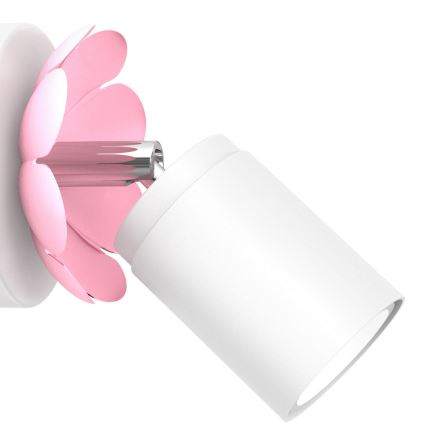 Väggspotlight BLOMMA 1xGU10/8W/230V vit