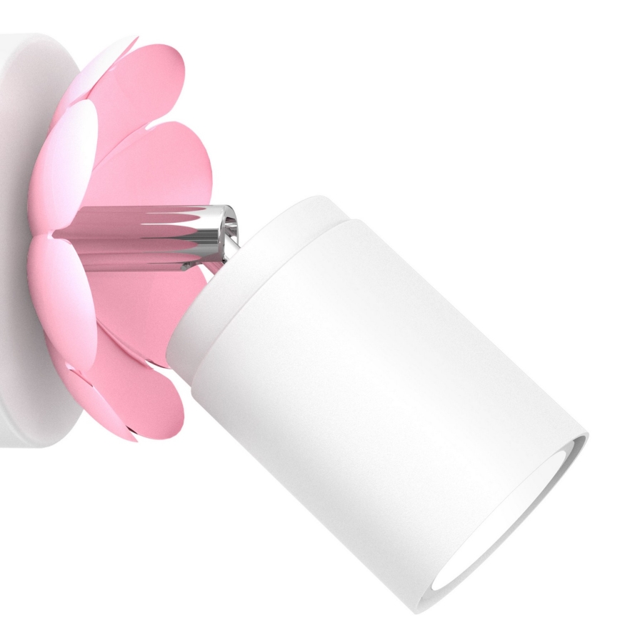 Väggspotlight BLOMMA 1xGU10/8W/230V vit