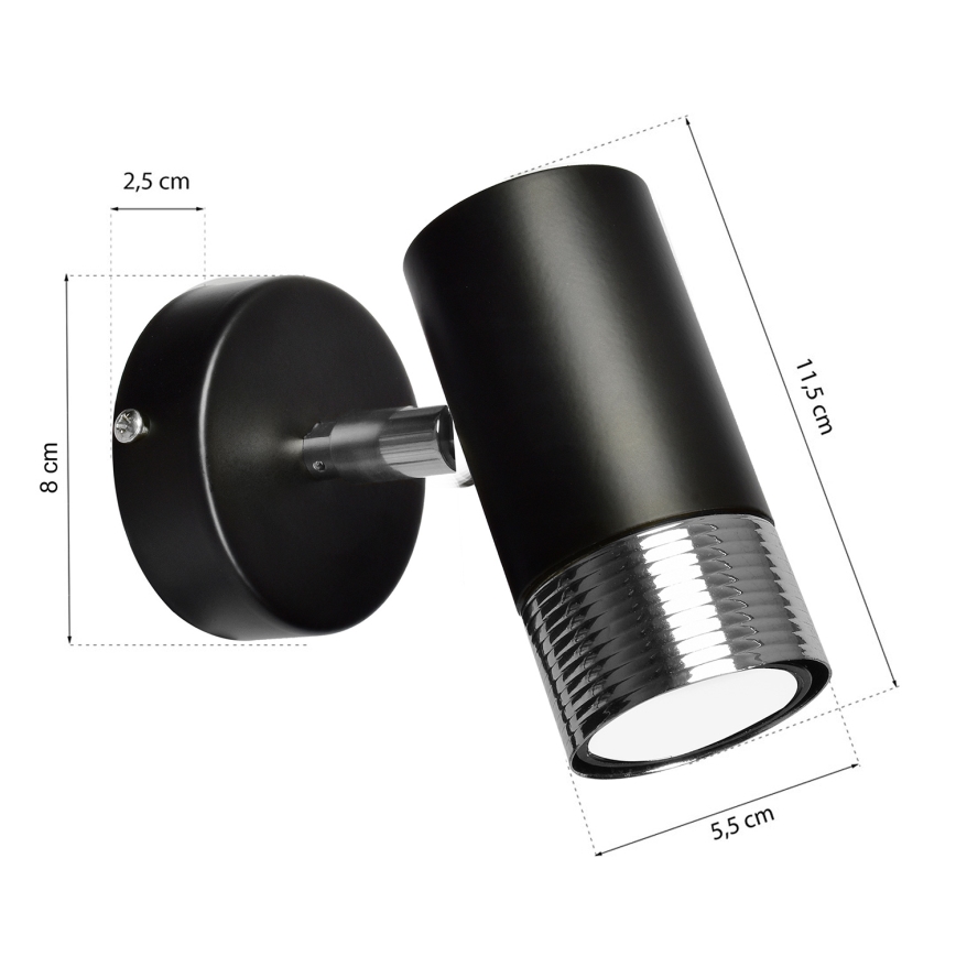 Väggspotlight DANI 1xGU10/8W/230V