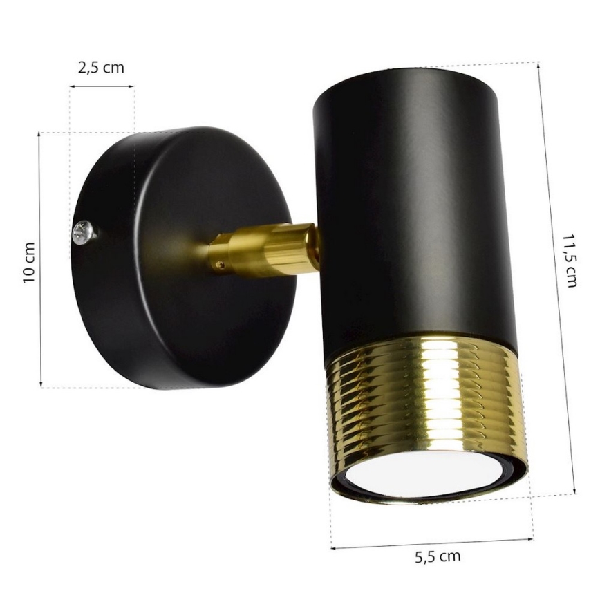 Väggspotlight DANI 1xGU10/8W/230V