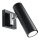 Väggspotlight DIREZIONE 1xGU10/40W/230V svart