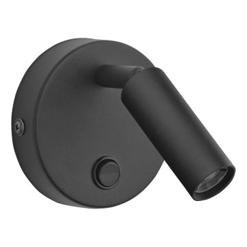 Väggspotlight ENZO 1xG9/8W/230V svart