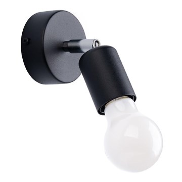 Väggspotlight FORNES 1xE27/60W/230V svart