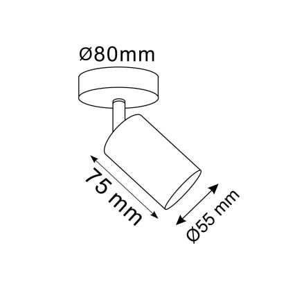 Väggspotlight GOLDI 1xGU10/10W/230V guld
