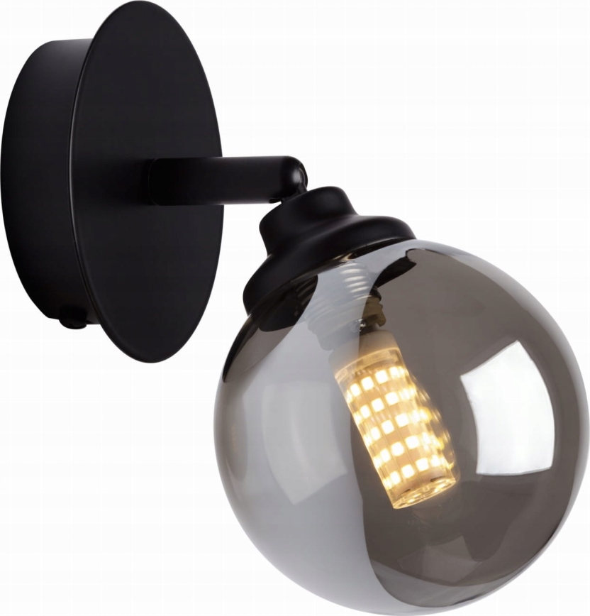 Väggspotlight IMAGINE 1xG9/40W/230V svart/rökig