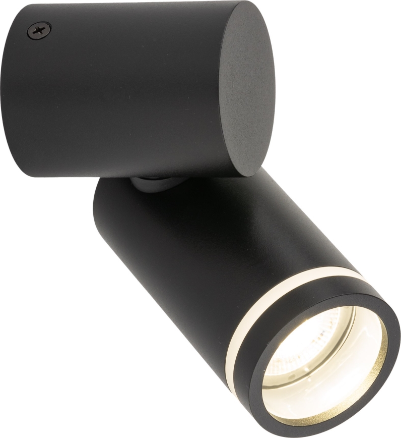 Väggspotlight JET KIT 1xGU10/10W/230V svart
