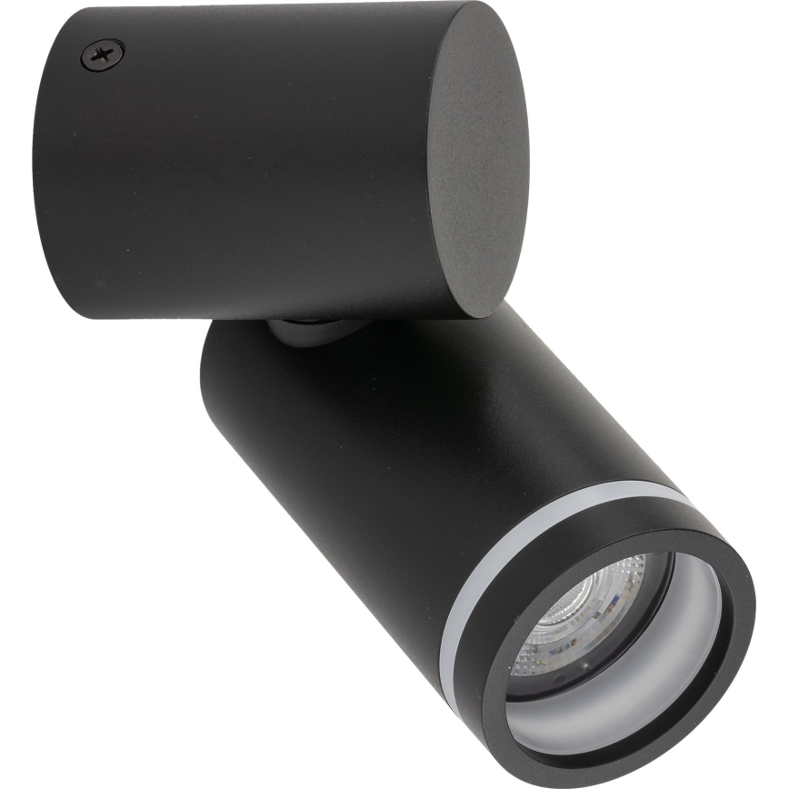 Väggspotlight JET KIT 1xGU10/10W/230V svart