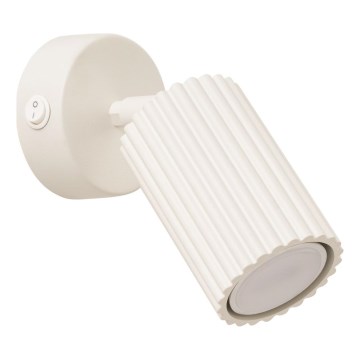 Väggspotlight KARBON 1xGU10/10W/230V grädde