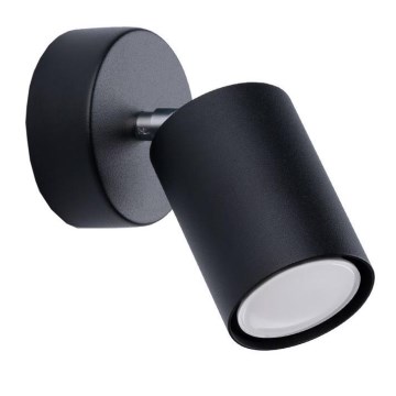 Väggspotlight LEMMI 1xGU10/40W/230V svart