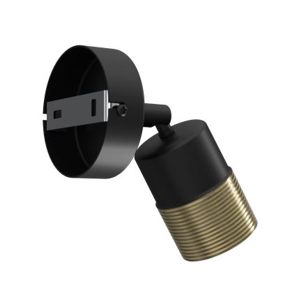 Väggspotlight MIZU 1xGU10/8W/230V svart/mässing