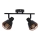Väggspotlight NERIA 2xE14/40W/230V svart/koppar