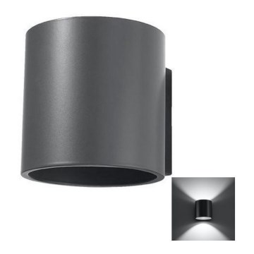 Väggspotlight ORBIS 1 1xG9/40W/230V antracit