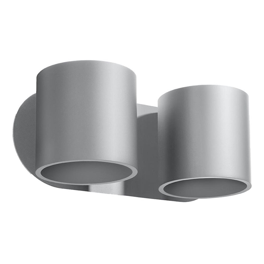 Väggspotlight ORBIS 2xG9/40W/230V grå