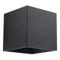 Väggspotlight QUAD 1 1xG9/8W/230V svart