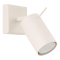 Väggspotlight RING 1xGU10/10W/230V grädde