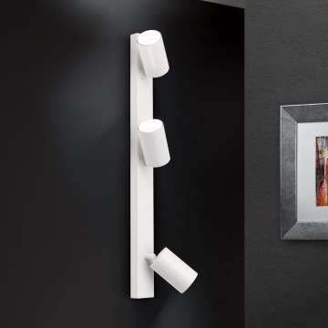 Väggspotlight SEAN 3xGU10/13W/230V vit