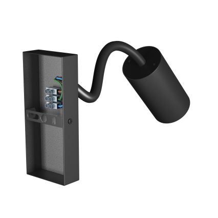 Väggspotlight SQUALLA VARIOSA 1xGU10/10W/230V svart