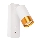 Väggstrålkastare med USB-laddare 1xGU10/35W/230V vit/gyllene