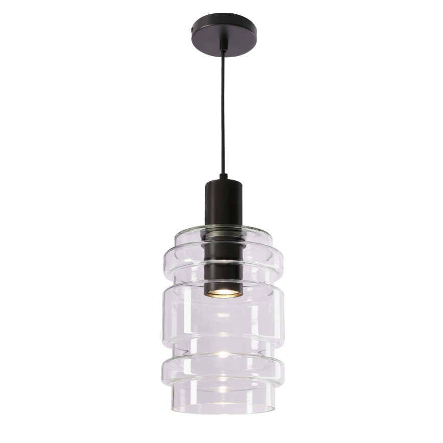 Vajerhängd taklampa RADON 1xE27/40W/230V klar