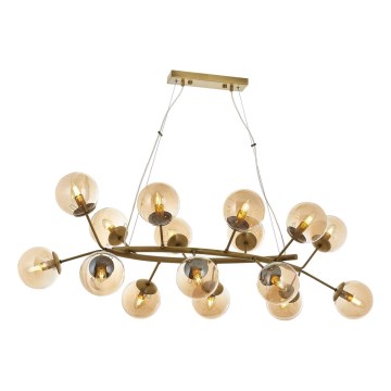 VARANA hängande lampa 16xE14/40W/230V brons