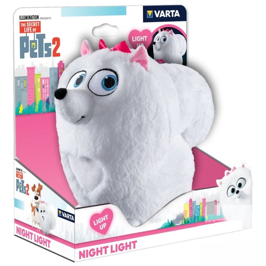 Varta 15643 - Barn LED-lampa THE SECRET LIFE av PETS LED/3xAAA